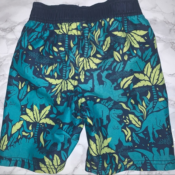Old Navy Boys Green Dinosaur Swim Trunks - 4T - Picture 2 of 3